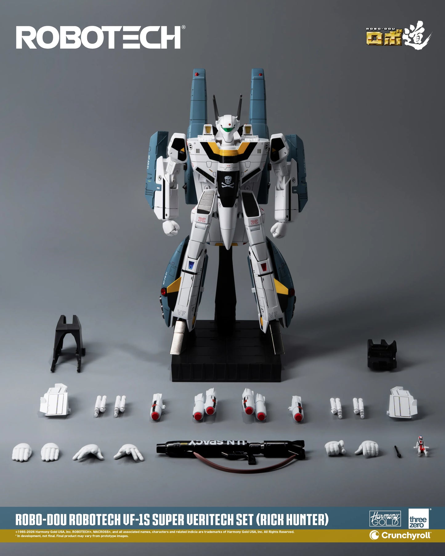 ROBOTECH ROBO-DOU ROBOTECH VF‐1S Super Veritech Set (RICK HUNTER)
