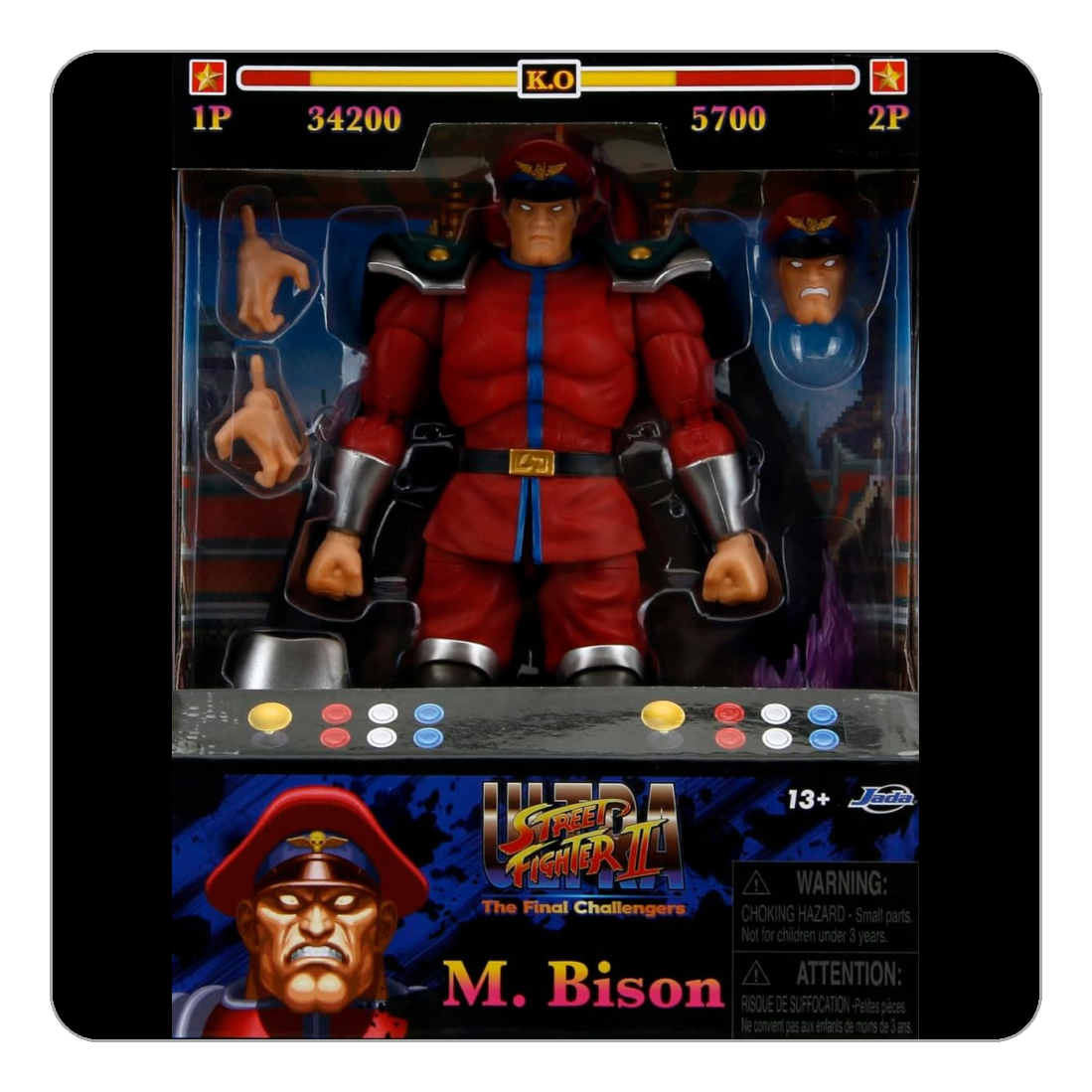 Street Fighter II: The Final Challengers M. Bison 1/12 Scale Action Figure