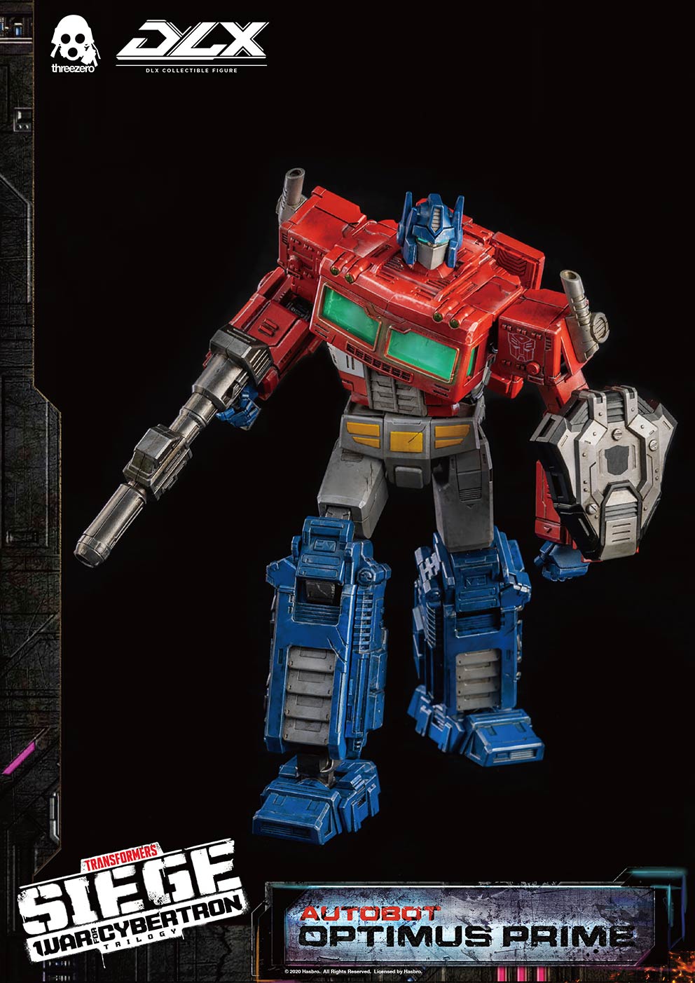 Hasbro x Threezero Presents DLX Optimus Prime Transformers: War For Cybertron Trilogy DLX Collectible Series