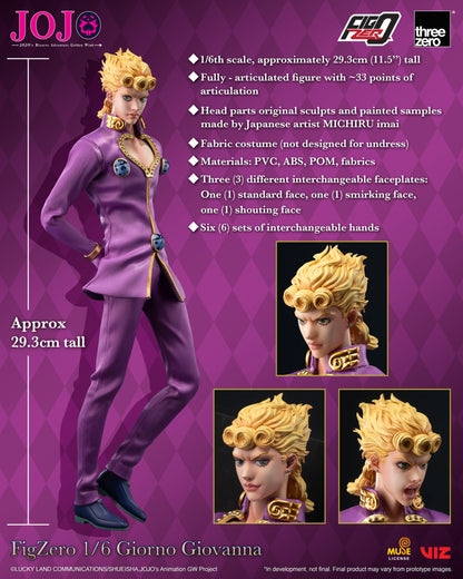 JOJO’s Bizarre Adventure: Golden Wind FigZero 1/6 Giorno Giovanna