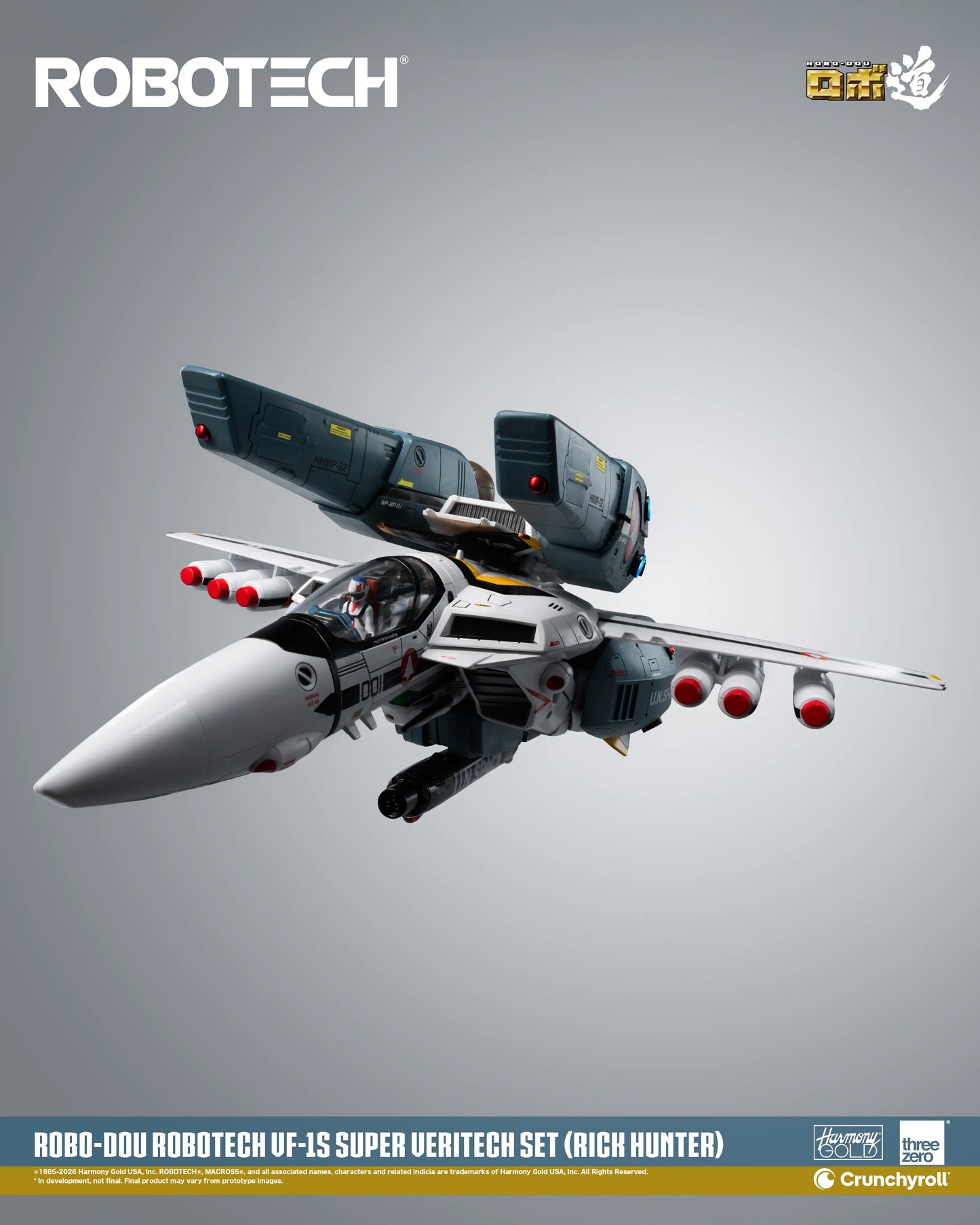 ROBOTECH ROBO-DOU ROBOTECH VF‐1S Super Veritech Set (RICK HUNTER)