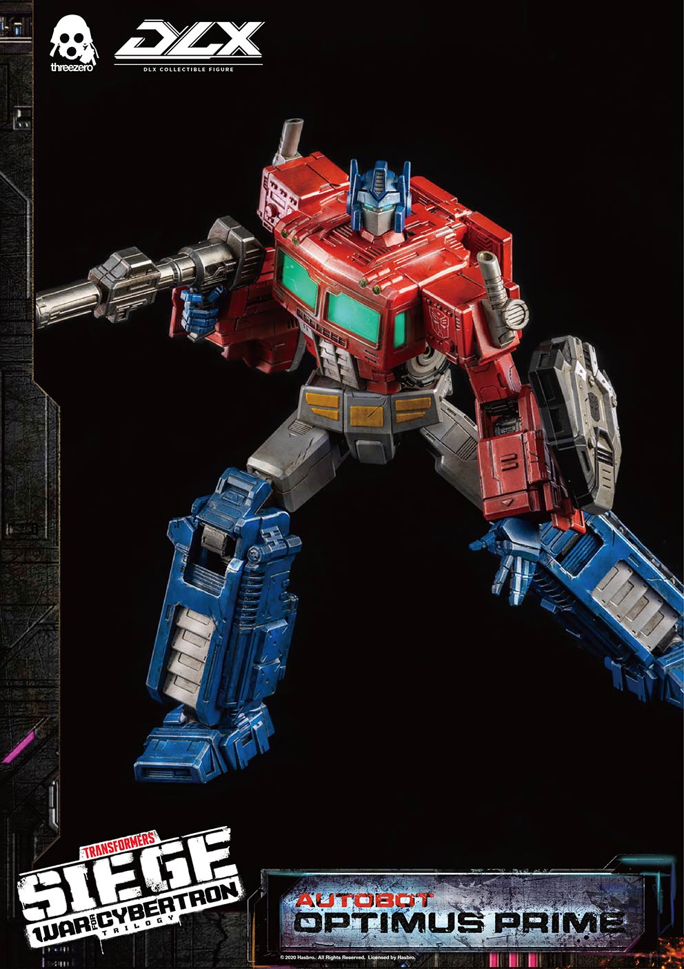 Hasbro x Threezero Presents DLX Optimus Prime Transformers: War For Cybertron Trilogy DLX Collectible Series