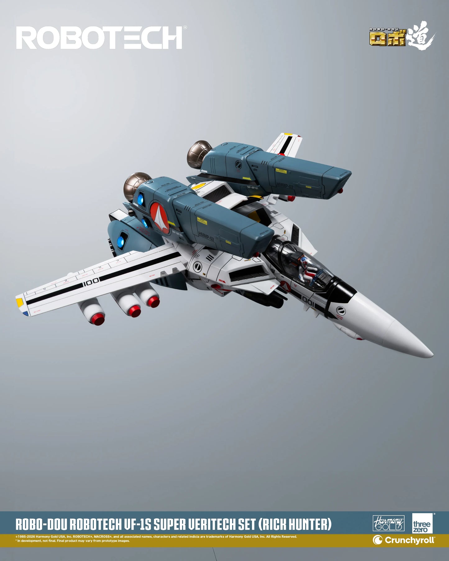 ROBOTECH ROBO-DOU ROBOTECH VF‐1S Super Veritech Set (RICK HUNTER)