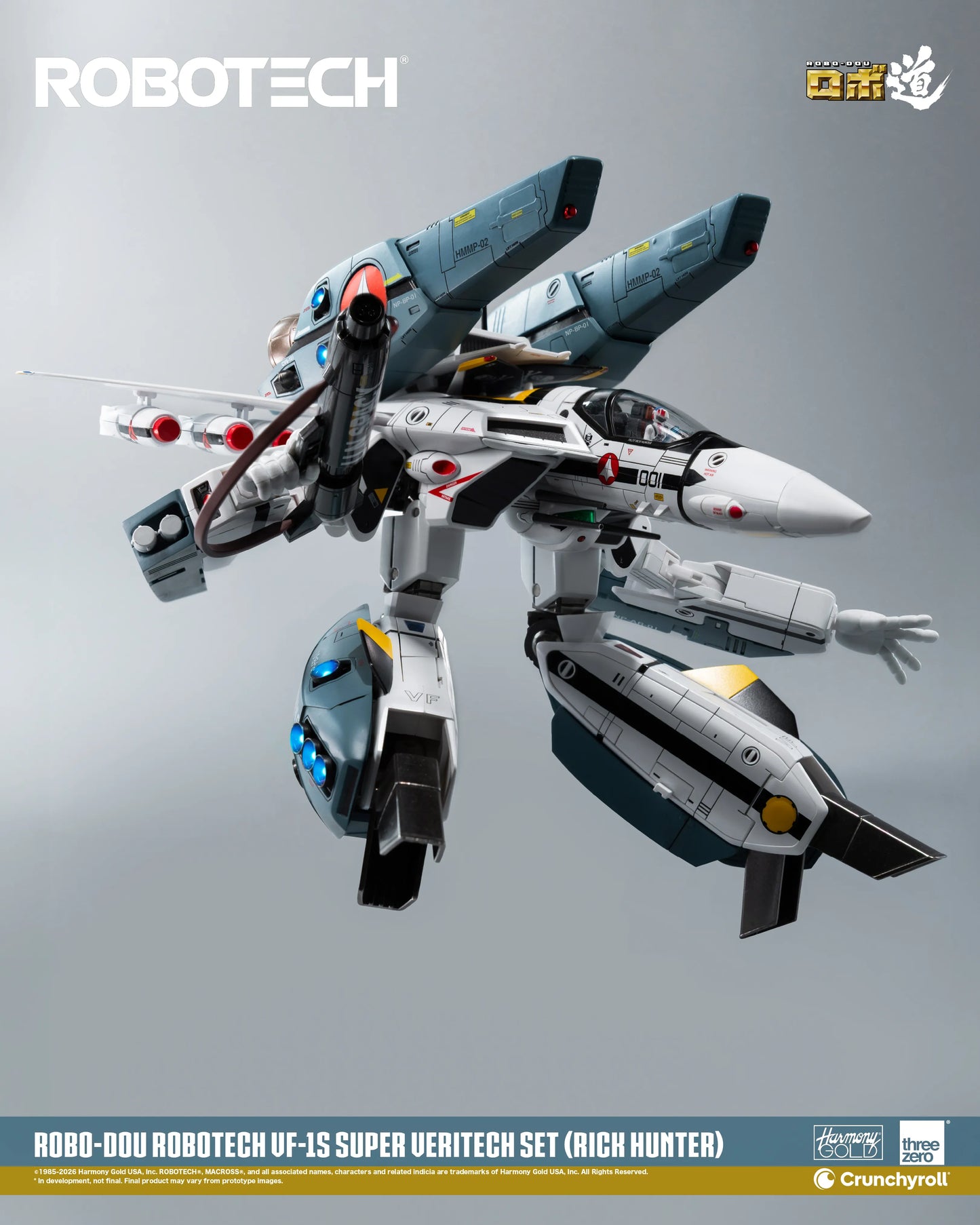 ROBOTECH ROBO-DOU ROBOTECH VF‐1S Super Veritech Set (RICK HUNTER)