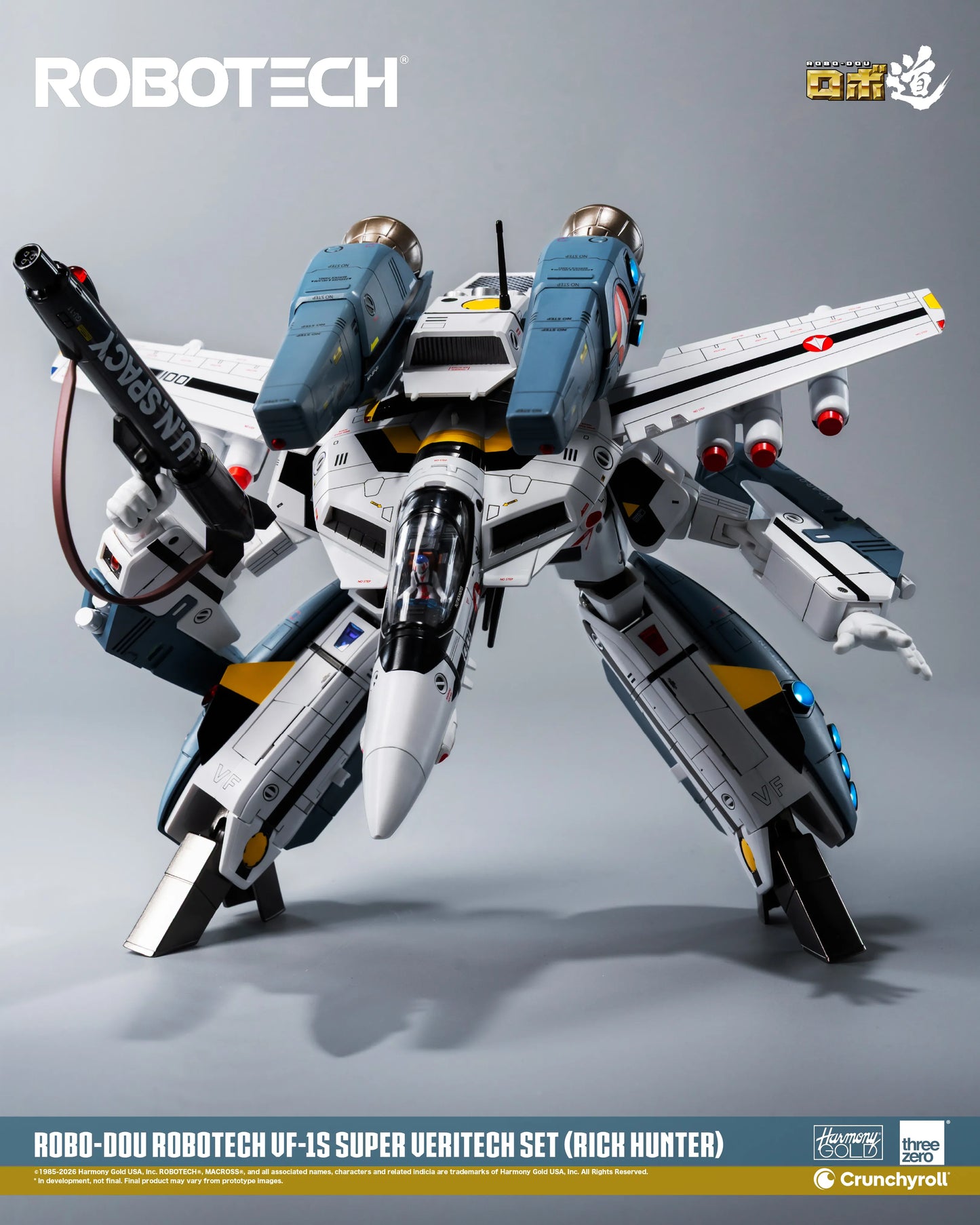ROBOTECH ROBO-DOU ROBOTECH VF‐1S Super Veritech Set (RICK HUNTER)