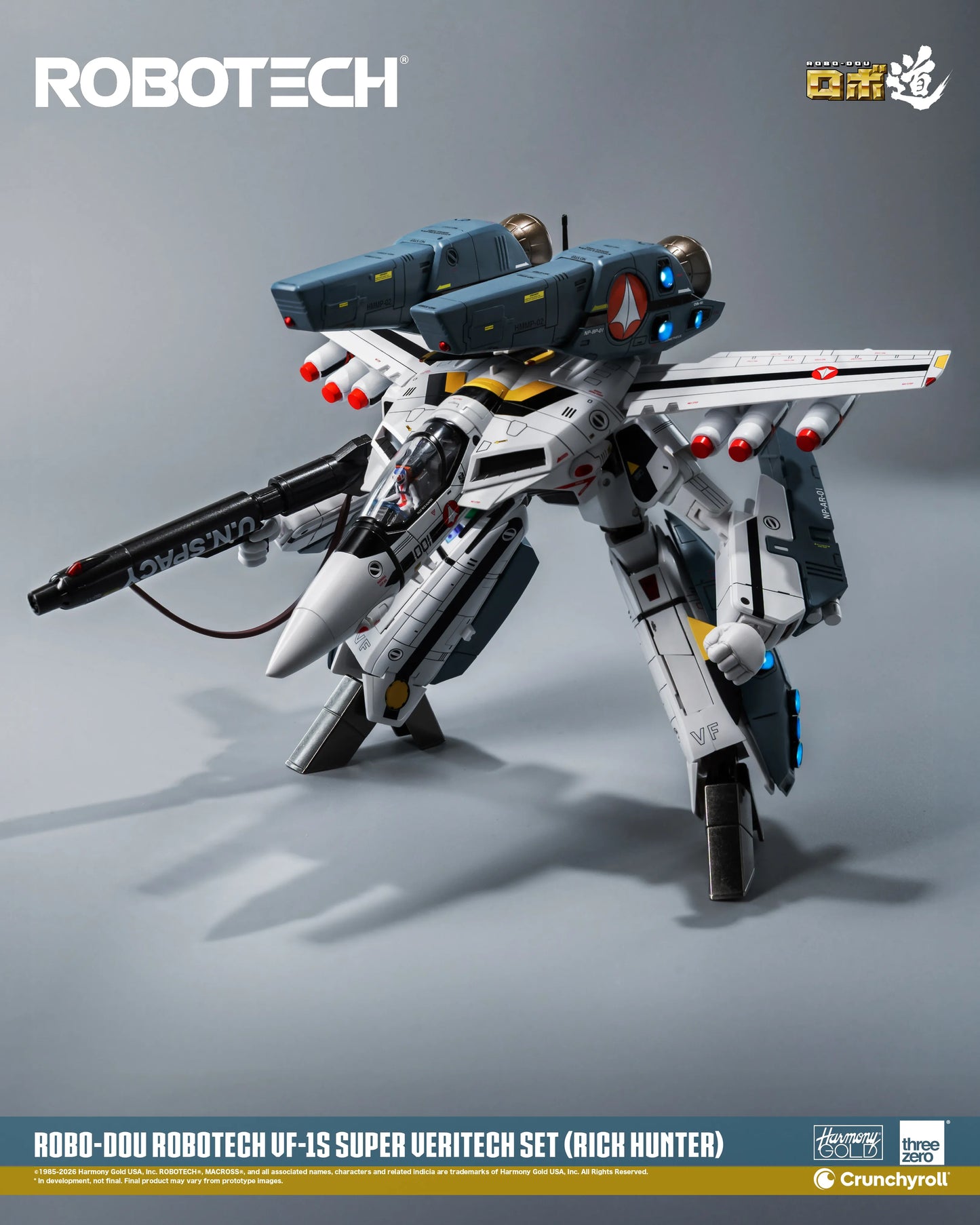 ROBOTECH ROBO-DOU ROBOTECH VF‐1S Super Veritech Set (RICK HUNTER)