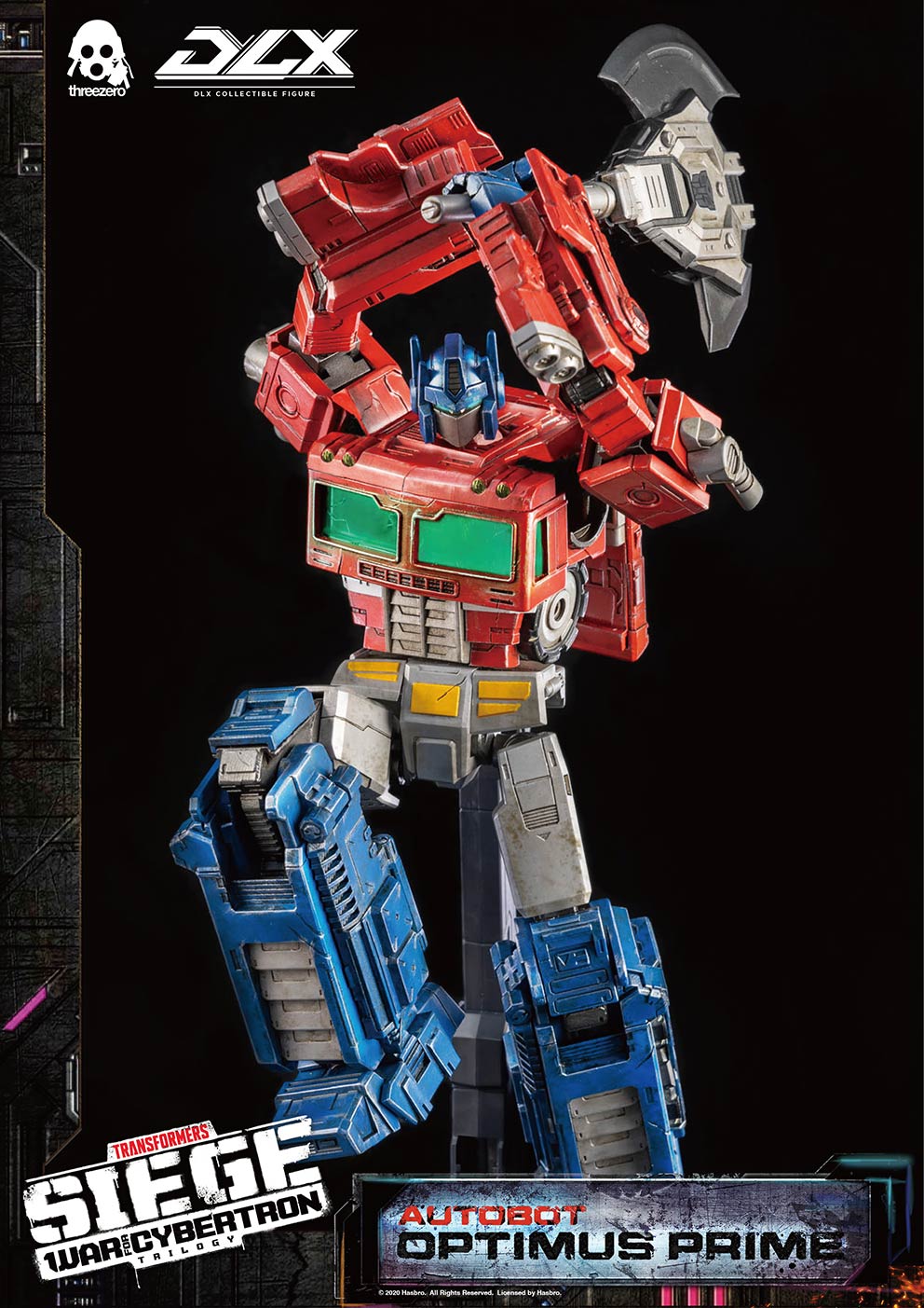 Hasbro x Threezero Presents DLX Optimus Prime Transformers: War For Cybertron Trilogy DLX Collectible Series