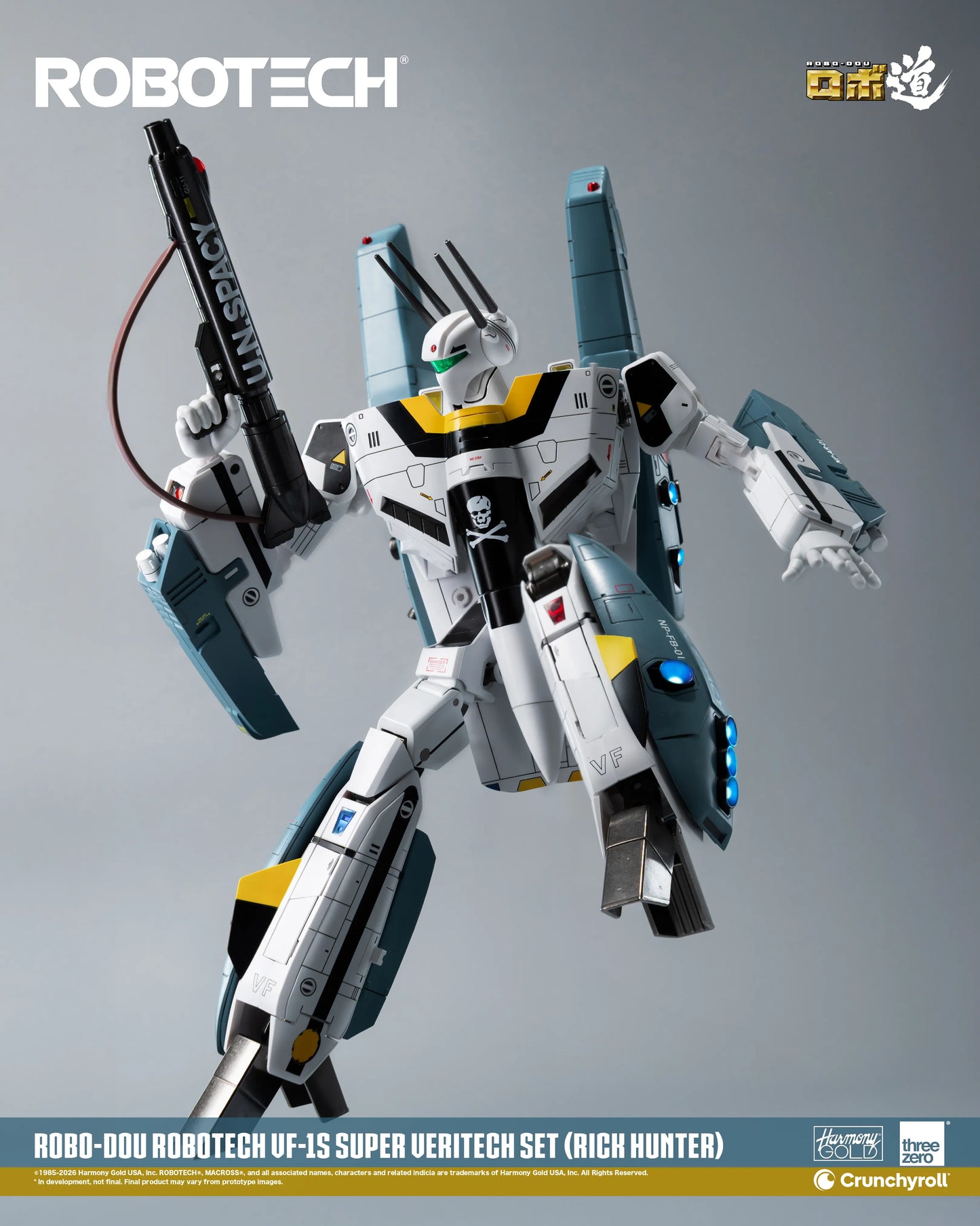 ROBOTECH ROBO-DOU ROBOTECH VF‐1S Super Veritech Set (RICK HUNTER)