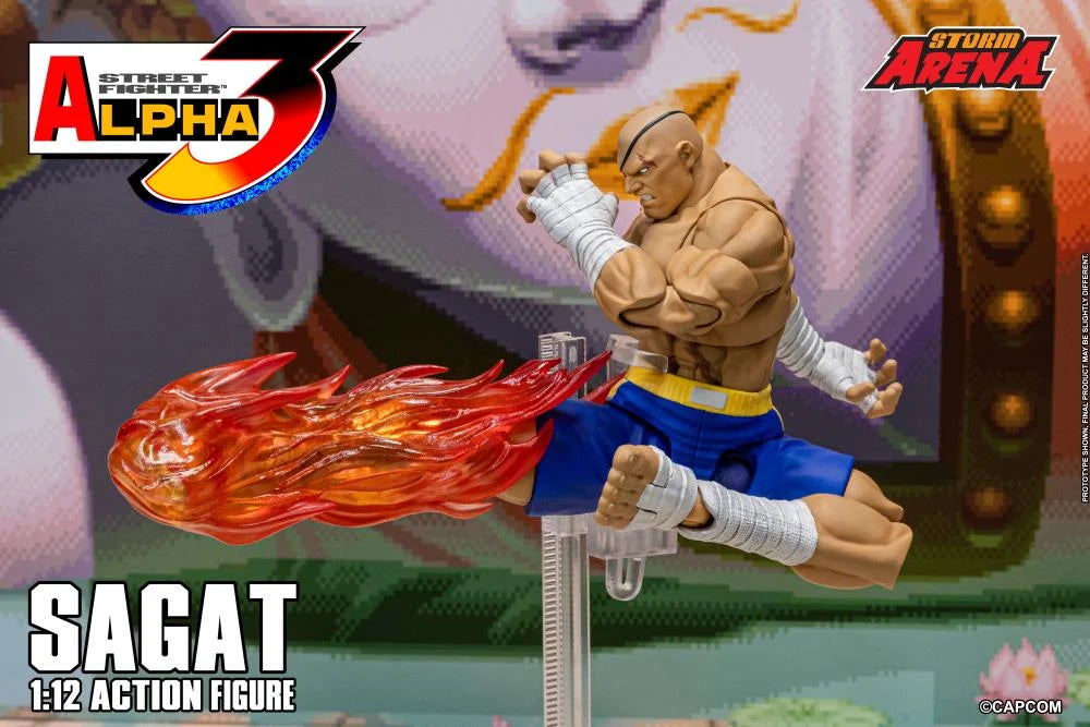 Street Fighter Alpha 3 Storm Arena Sagat 1/12 Scale Action Figure
