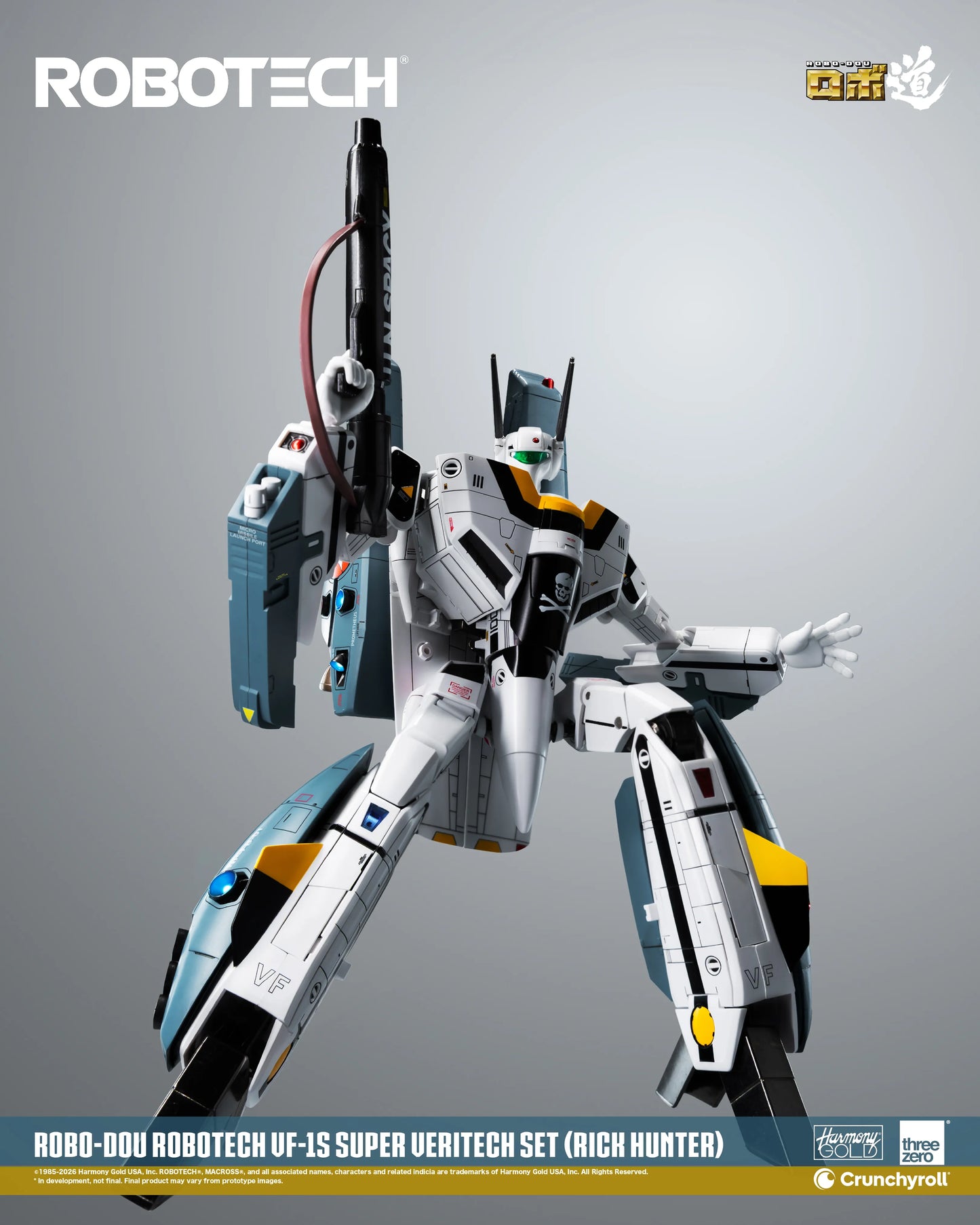 ROBOTECH ROBO-DOU ROBOTECH VF‐1S Super Veritech Set (RICK HUNTER)