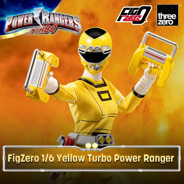 Power Rangers Turbo FigZero 1/6 Yellow Turbo Power Ranger