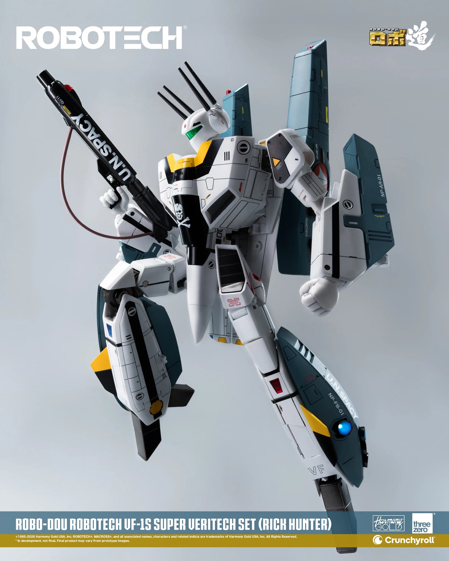ROBOTECH ROBO-DOU ROBOTECH VF‐1S Super Veritech Set (RICK HUNTER)