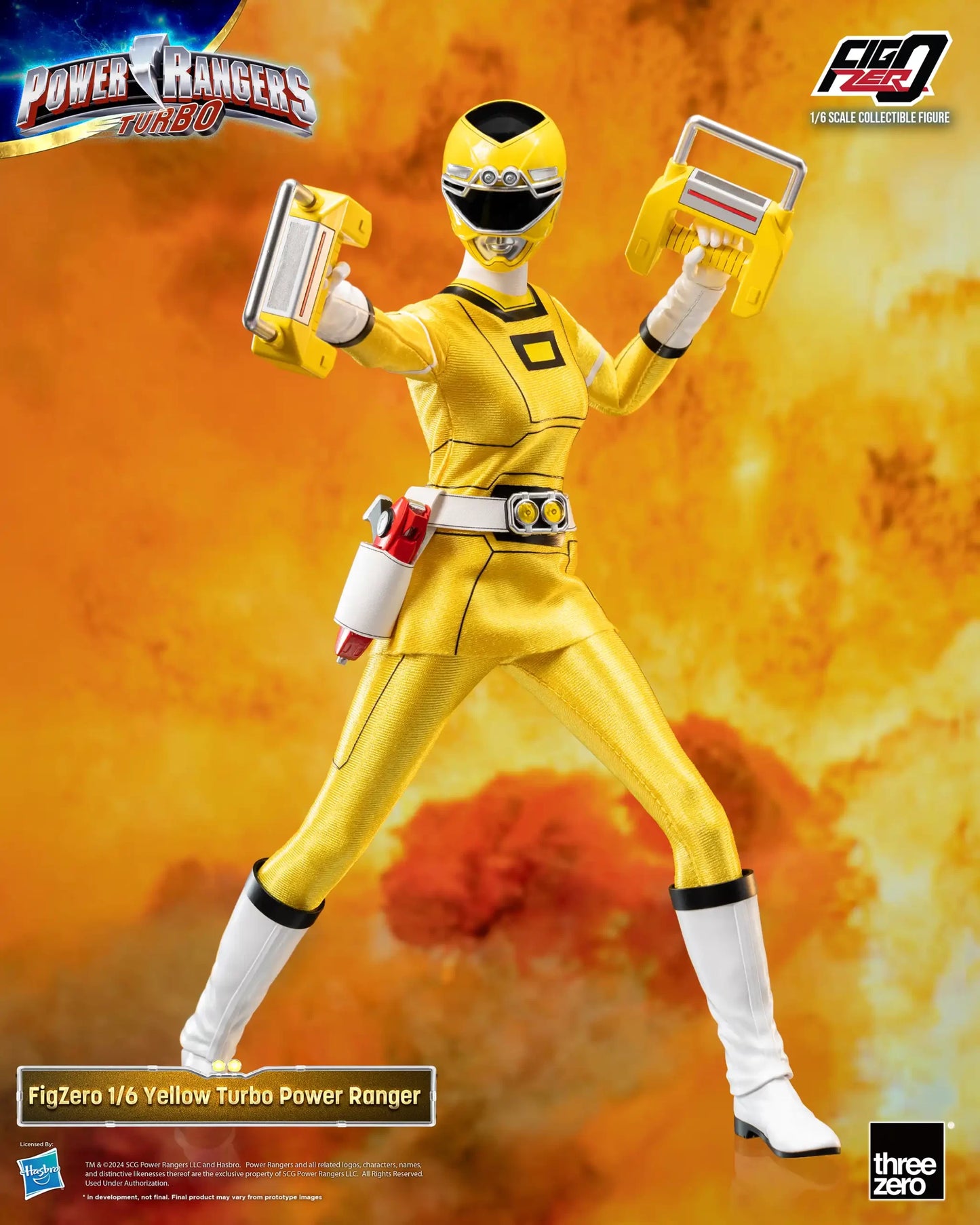 Power Rangers Turbo FigZero 1/6 Yellow Turbo Power Ranger