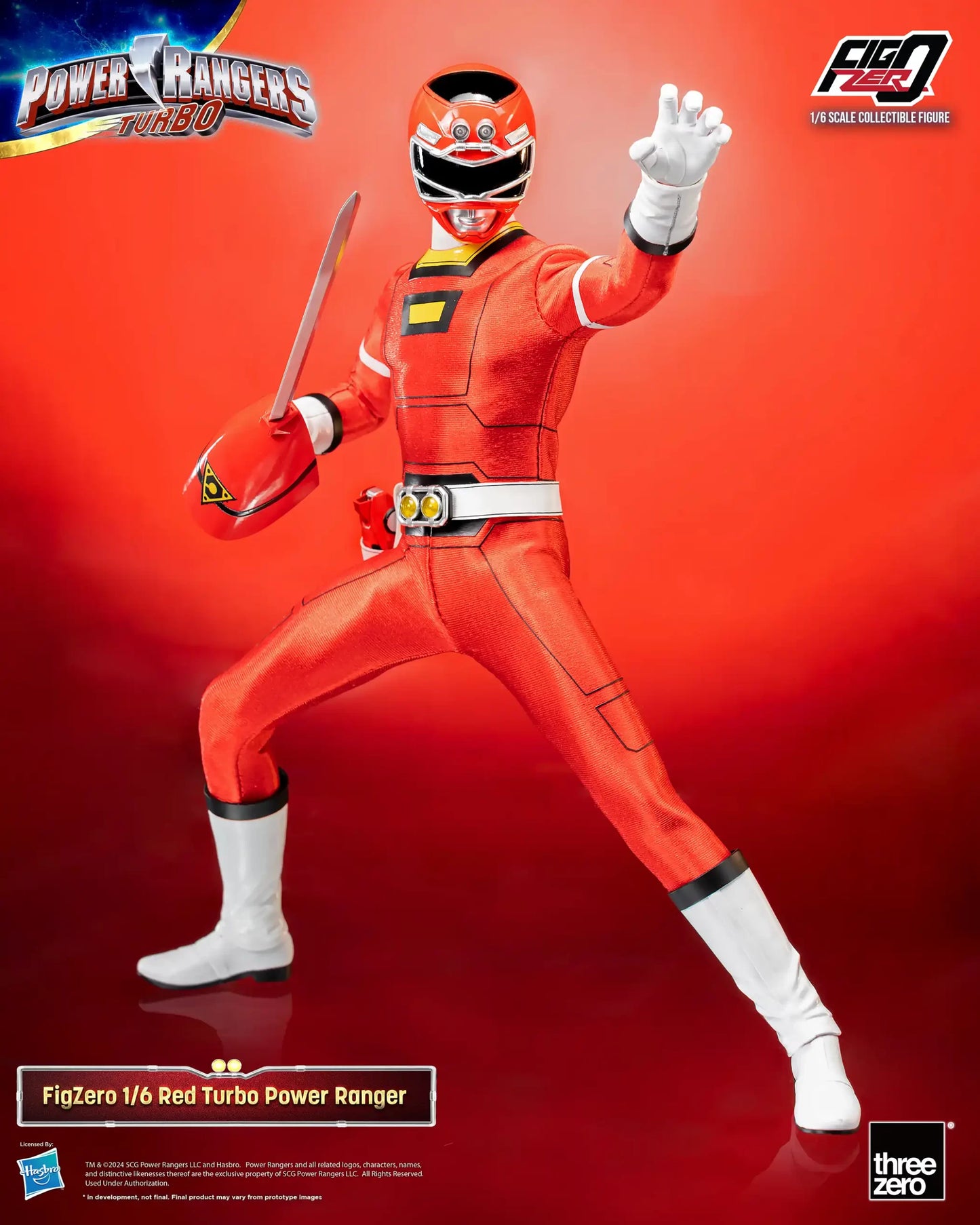 Power Rangers Turbo FigZero 1/6 Red Turbo Power Ranger