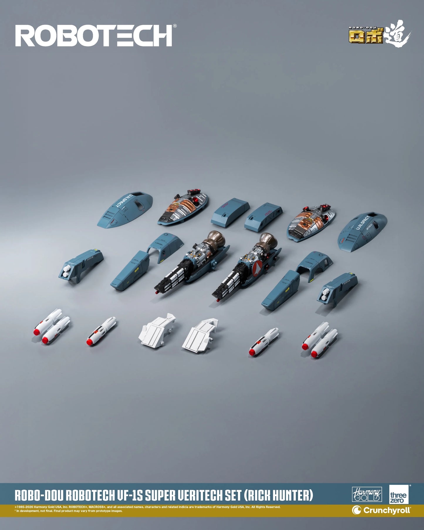 ROBOTECH ROBO-DOU ROBOTECH VF‐1S Super Veritech Set (RICK HUNTER)