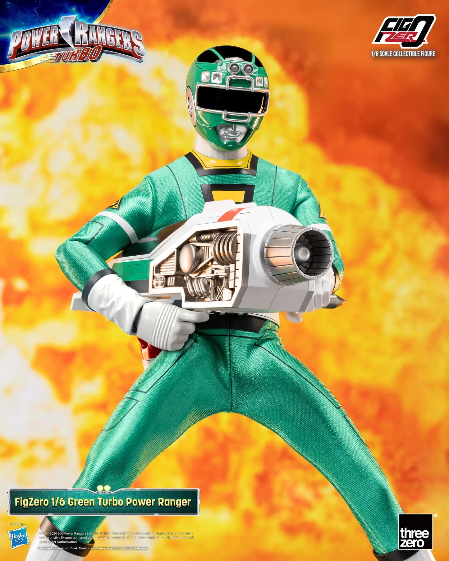 Power Rangers Turbo FigZero 1/6 Green Turbo Power Ranger