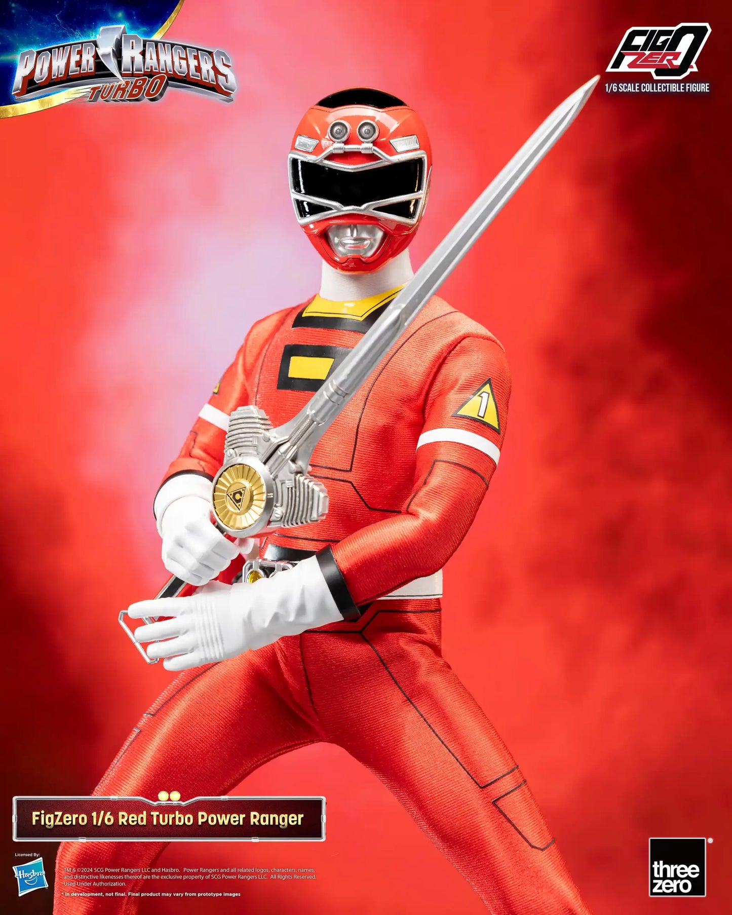 Power Rangers Turbo FigZero 1/6 Red Turbo Power Ranger