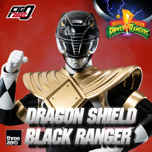 Mighty Morphin Power Rangers FigZero 1/6 Dragon Shield Black Ranger