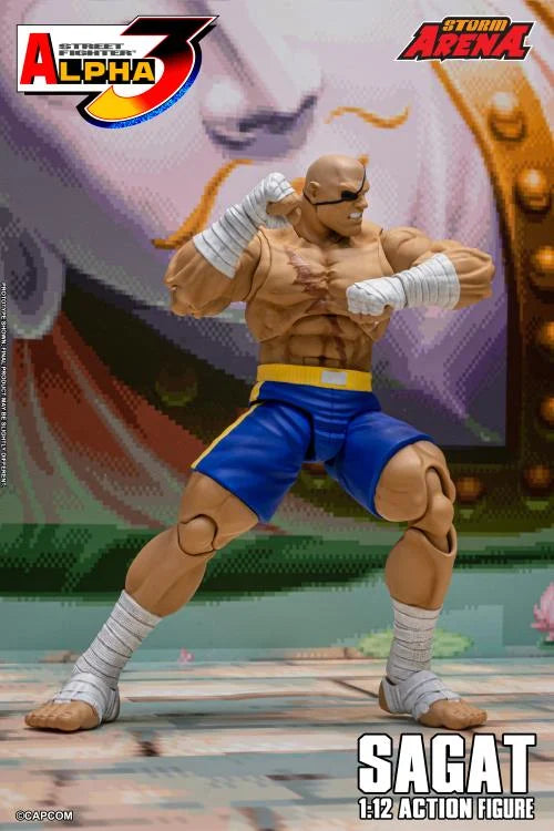 Street Fighter Alpha 3 Storm Arena Sagat 1/12 Scale Action Figure
