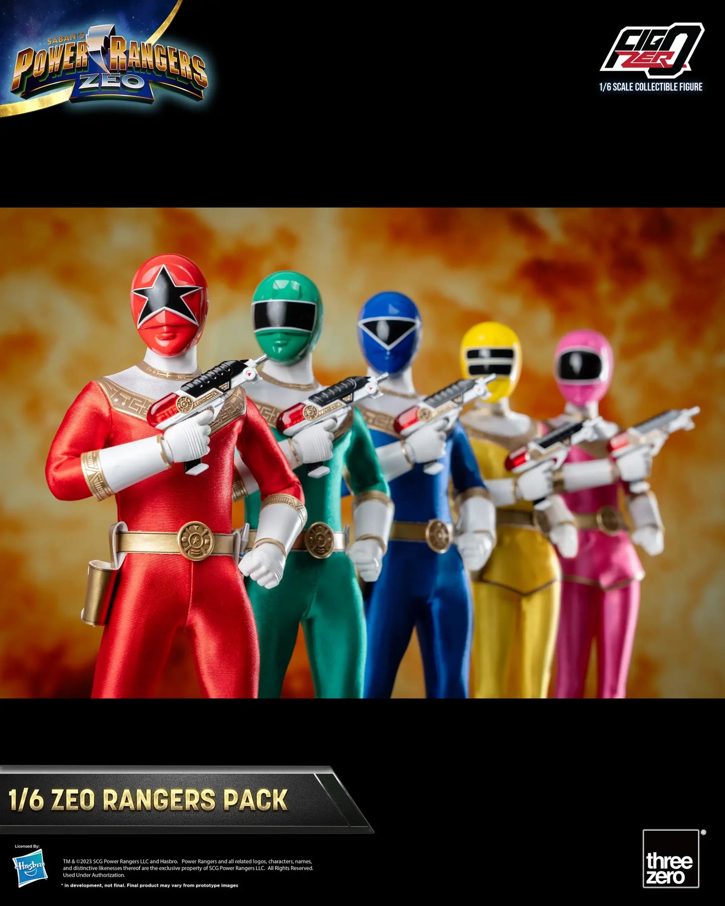 Power Rangers Zeo FigZero 1/6 Zeo Power Rangers Pack