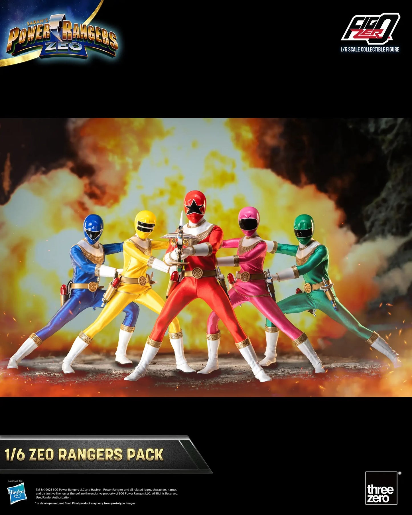 Power Rangers Zeo FigZero 1/6 Zeo Power Rangers Pack