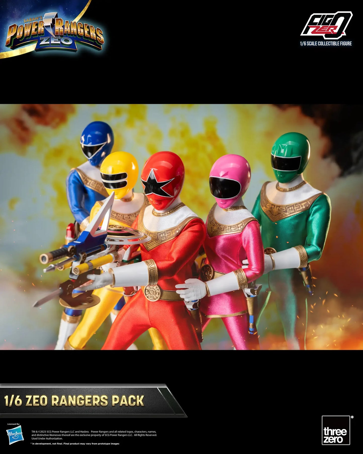 Power Rangers Zeo FigZero 1/6 Zeo Power Rangers Pack