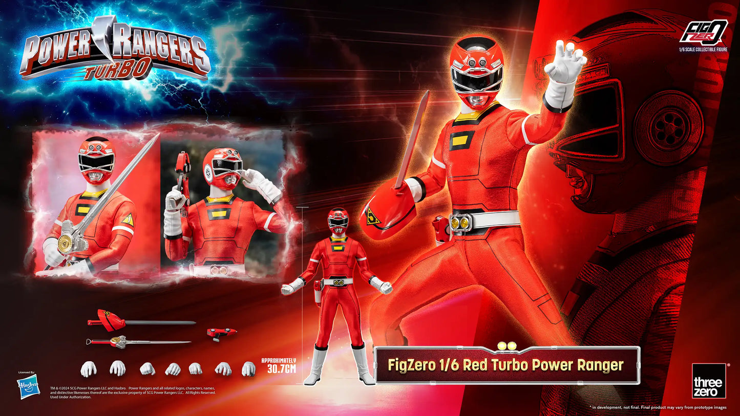 Power Rangers Turbo FigZero 1/6 Red Turbo Power Ranger