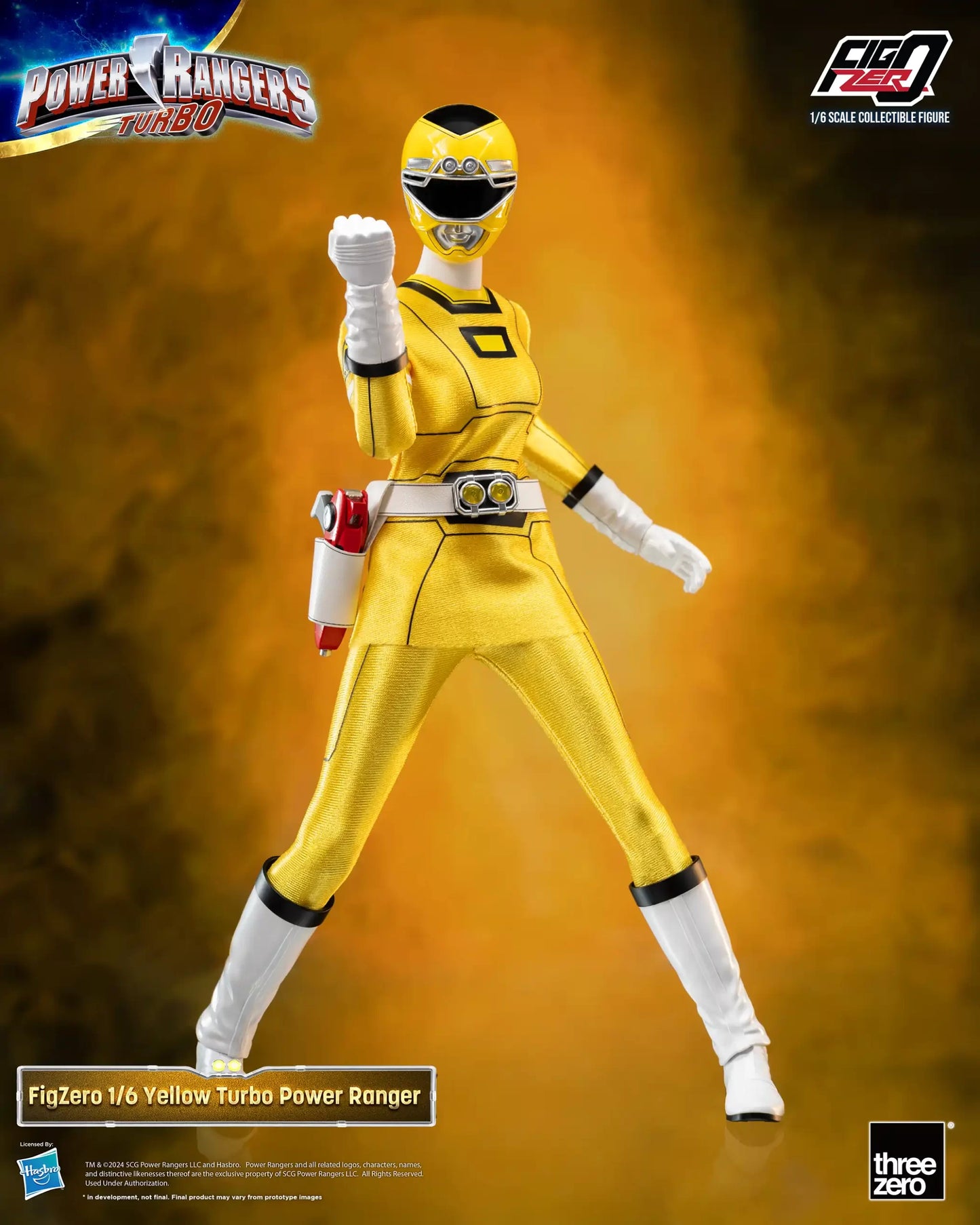 Power Rangers Turbo FigZero 1/6 Yellow Turbo Power Ranger