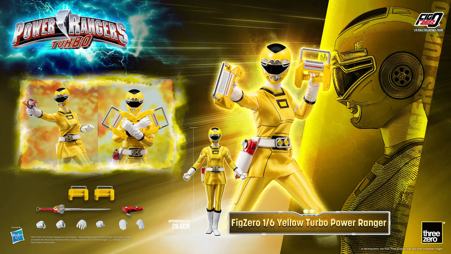 Power Rangers Turbo FigZero 1/6 Yellow Turbo Power Ranger