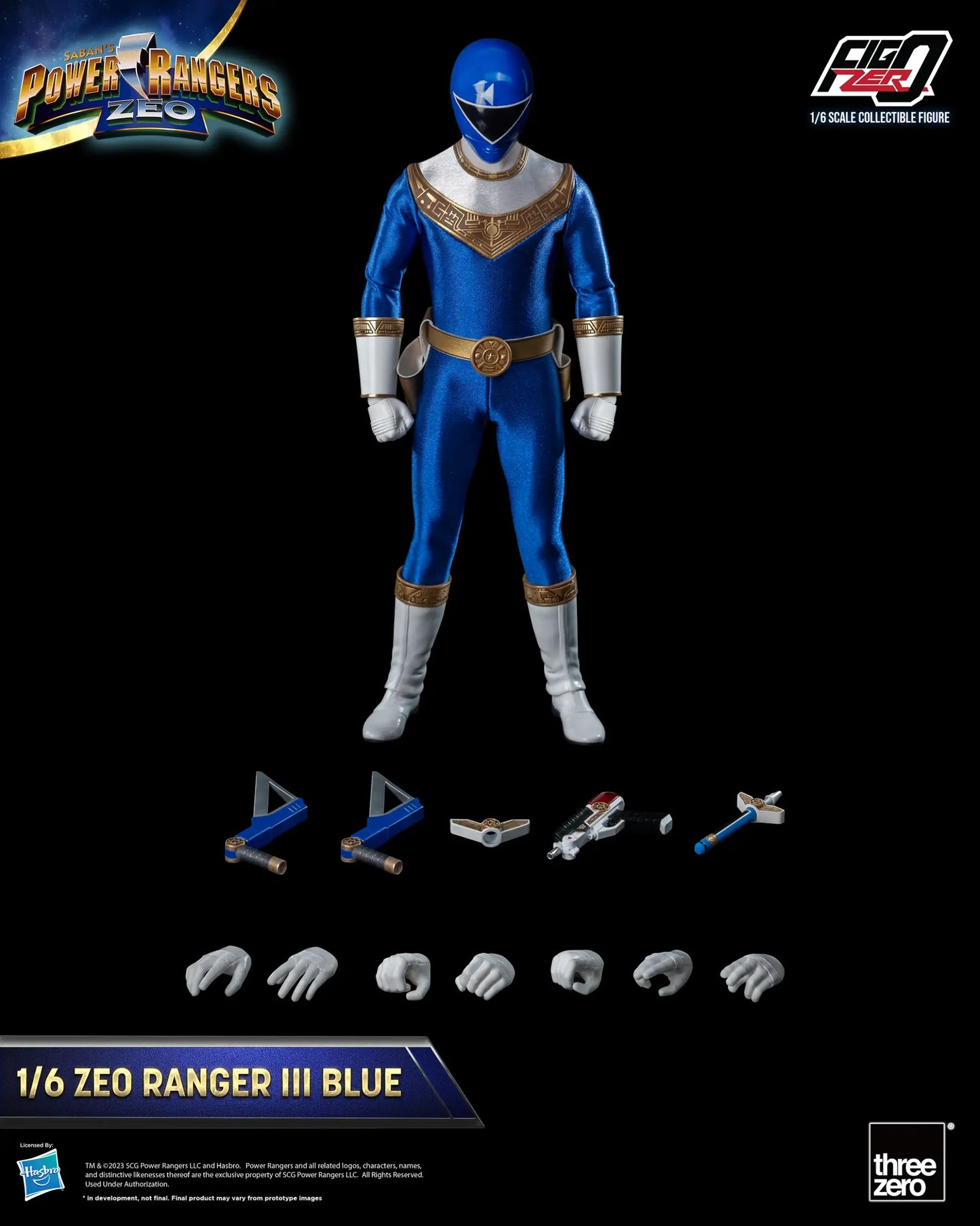 Power Rangers Zeo FigZero 1/6 Zeo Power Ranger III Blue