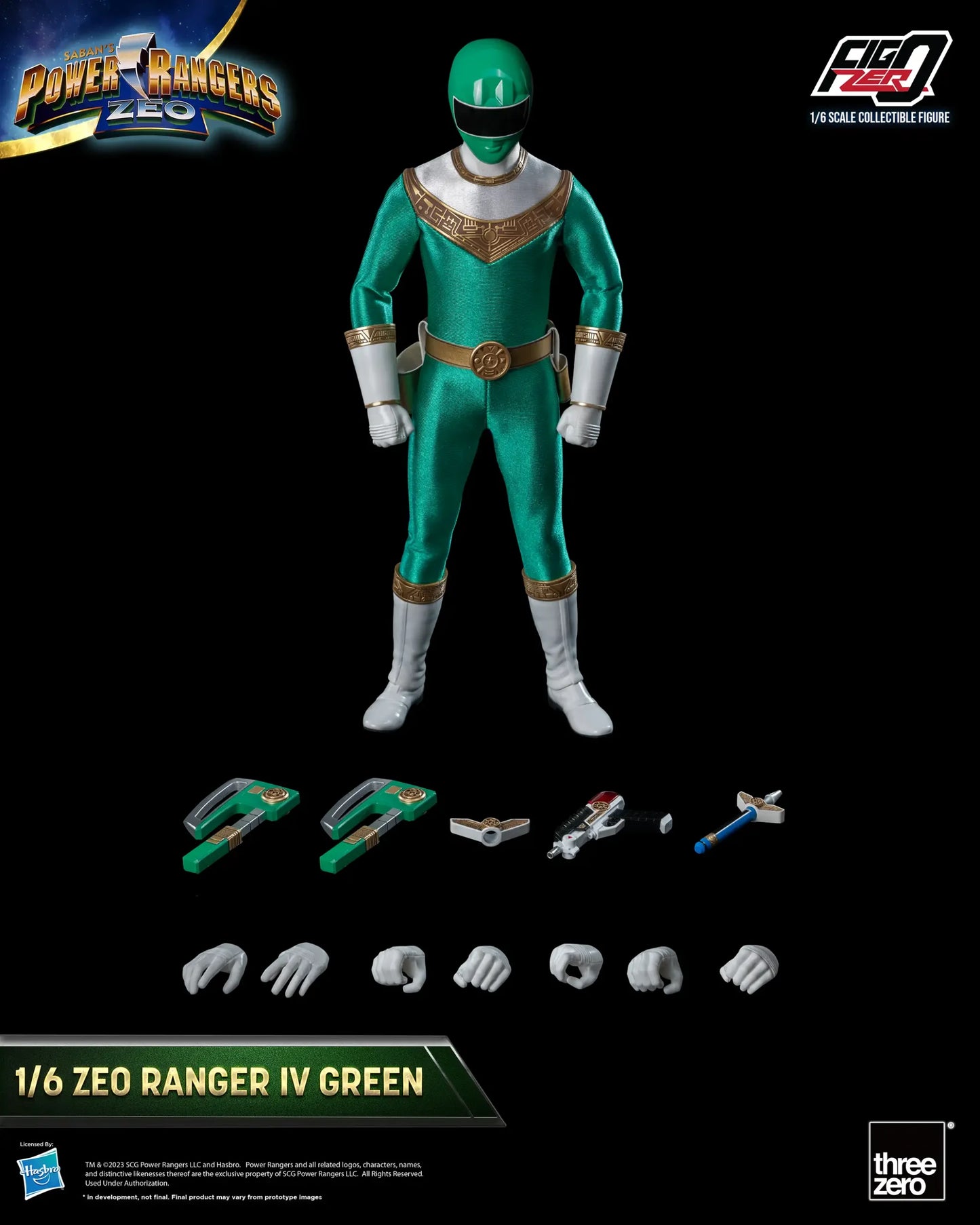 Power Rangers Zeo FigZero 1/6 Zeo Power Ranger IV Green