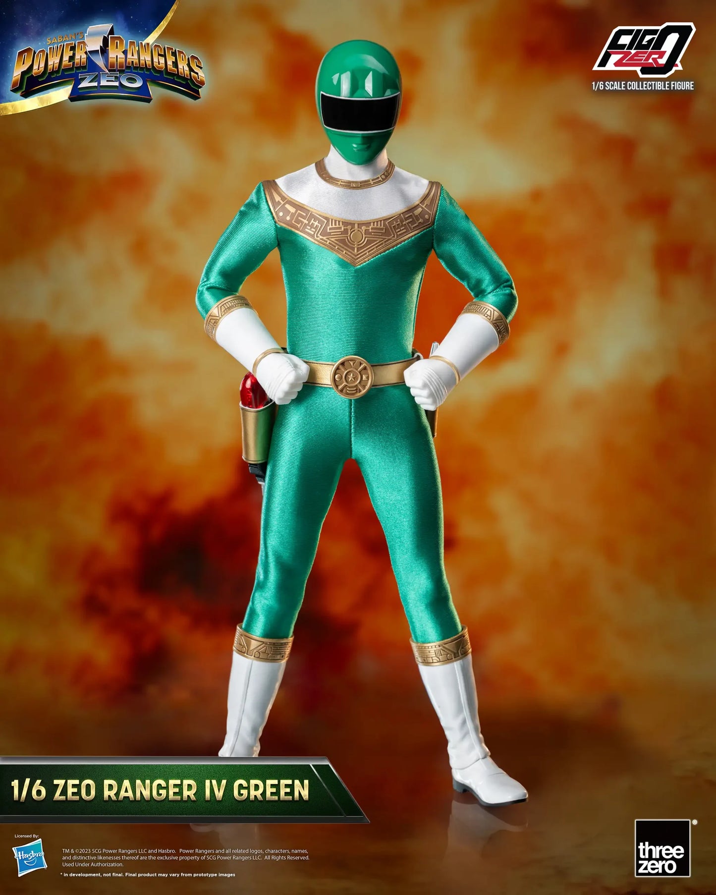 Power Rangers Zeo FigZero 1/6 Zeo Power Ranger IV Green