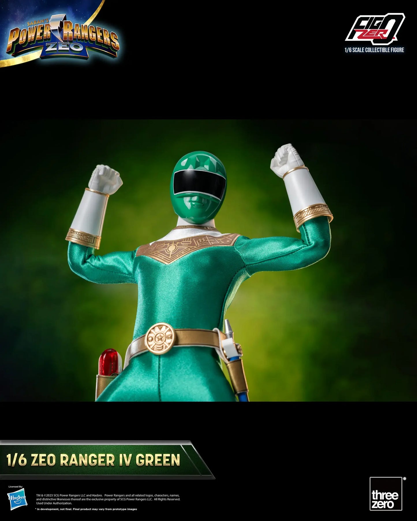 Power Rangers Zeo FigZero 1/6 Zeo Power Ranger IV Green