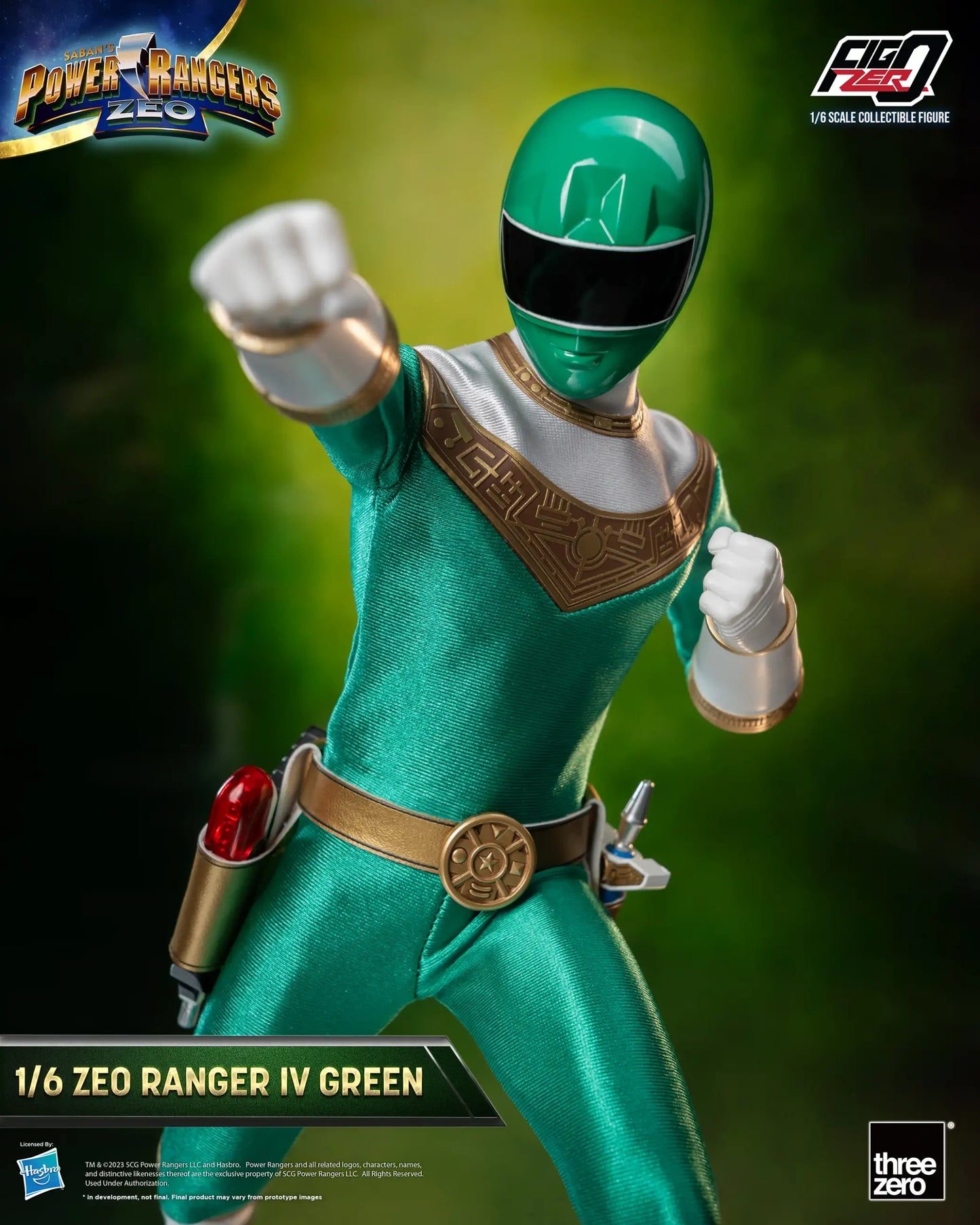 Power Rangers Zeo FigZero 1/6 Zeo Power Ranger IV Green