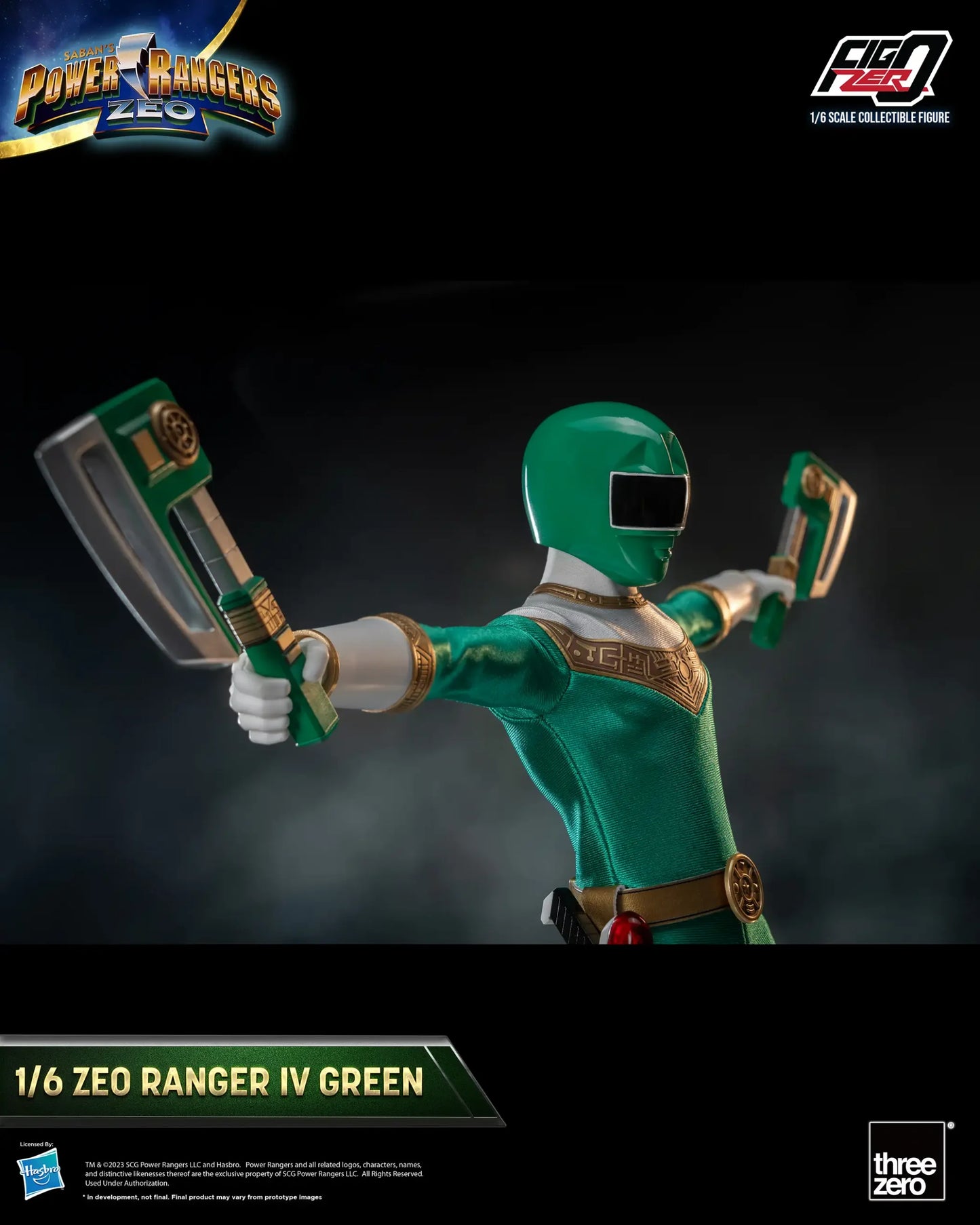 Power Rangers Zeo FigZero 1/6 Zeo Power Ranger IV Green