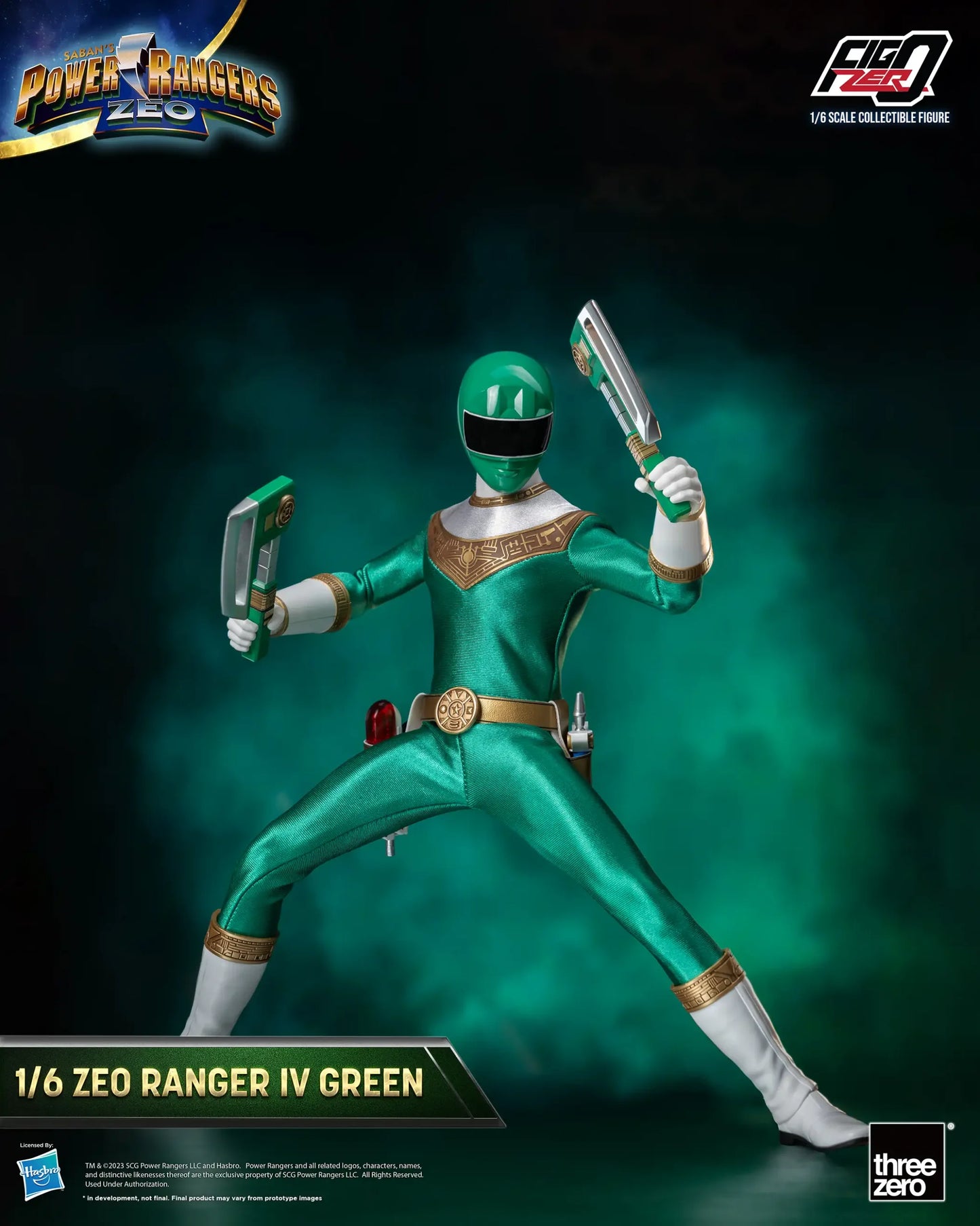 Power Rangers Zeo FigZero 1/6 Zeo Power Ranger IV Green