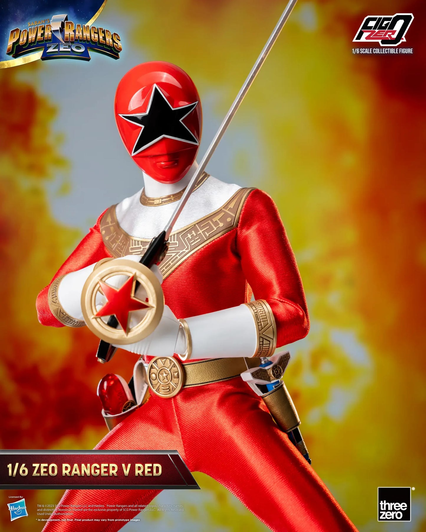 Power Rangers Zeo FigZero 1/6 Zeo Power Ranger V Red