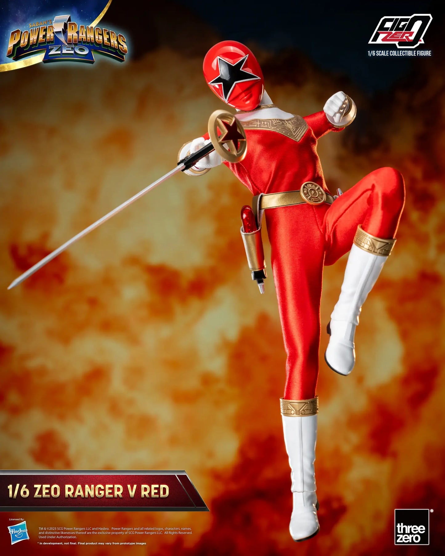 Power Rangers Zeo FigZero 1/6 Zeo Power Ranger V Red