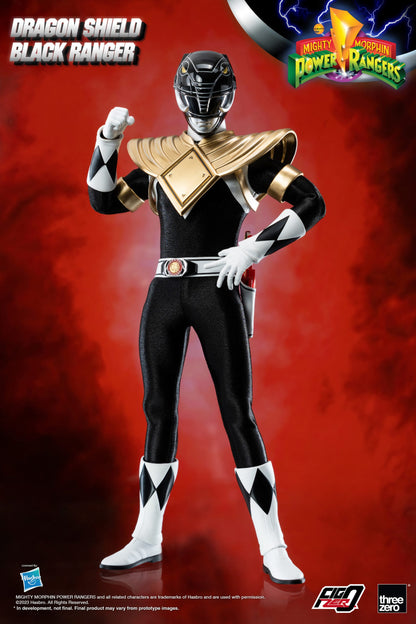 Mighty Morphin Power Rangers FigZero 1/6 Dragon Shield Black Ranger