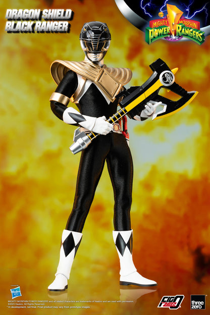 Mighty Morphin Power Rangers FigZero 1/6 Dragon Shield Black Ranger