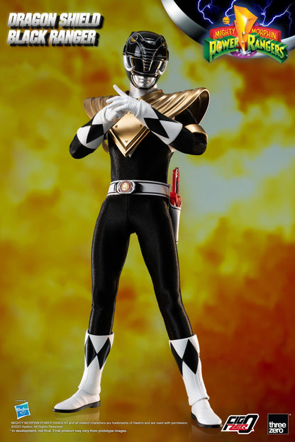 Mighty Morphin Power Rangers FigZero 1/6 Dragon Shield Black Ranger