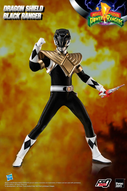 Mighty Morphin Power Rangers FigZero 1/6 Dragon Shield Black Ranger