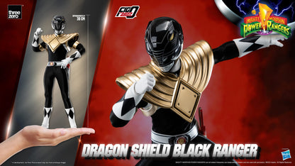 Mighty Morphin Power Rangers FigZero 1/6 Dragon Shield Black Ranger