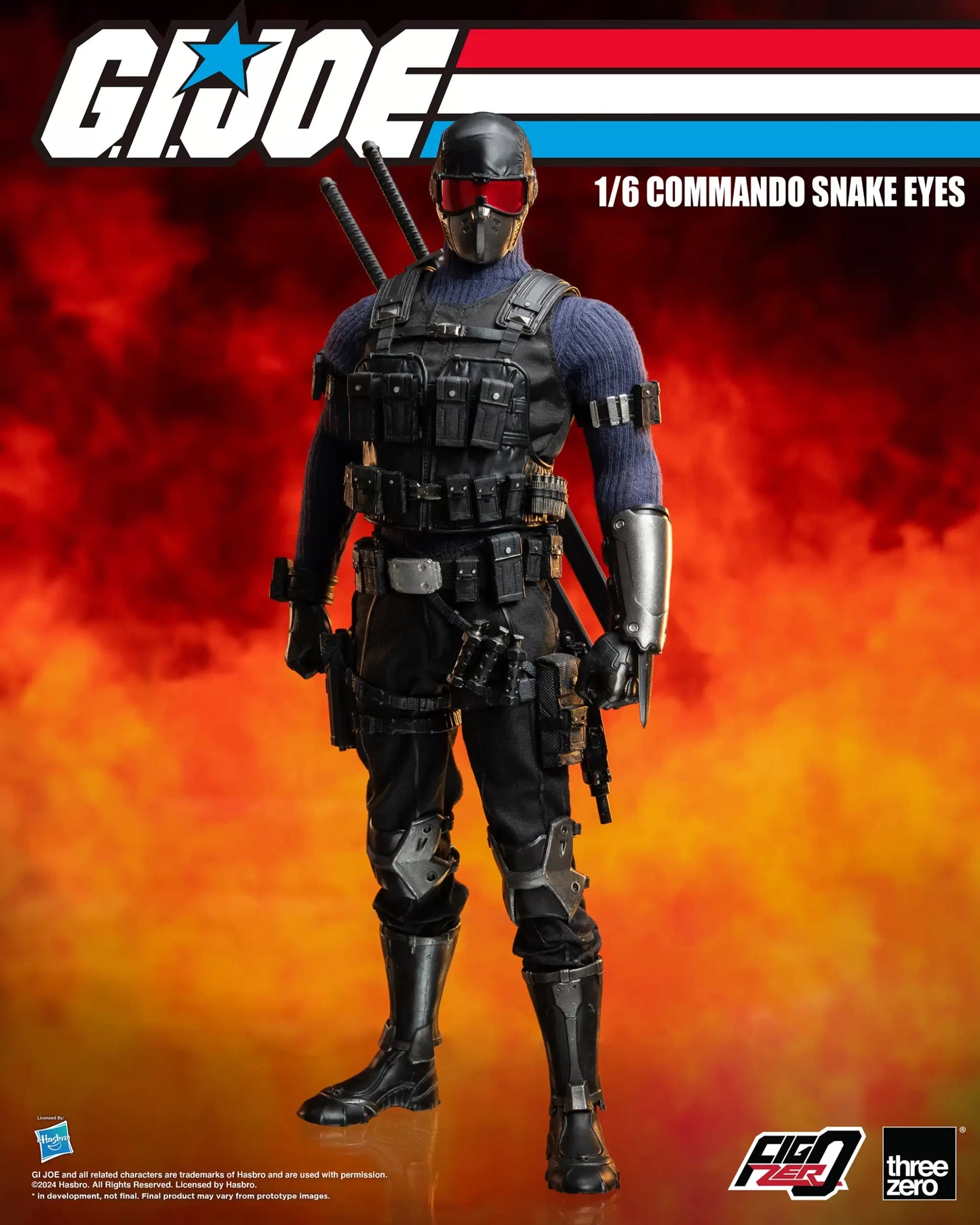 G.I. Joe FigZero 1/6 Commando Snake Eyes