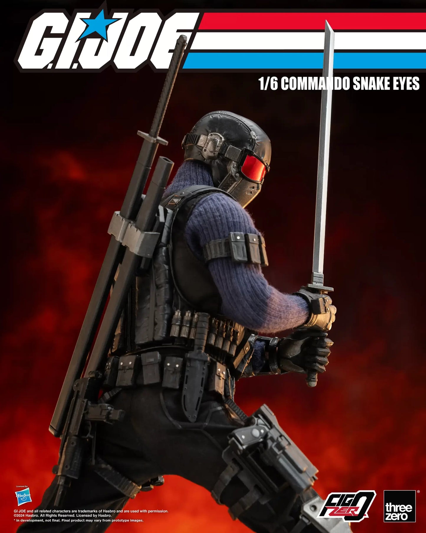 G.I. Joe FigZero 1/6 Commando Snake Eyes