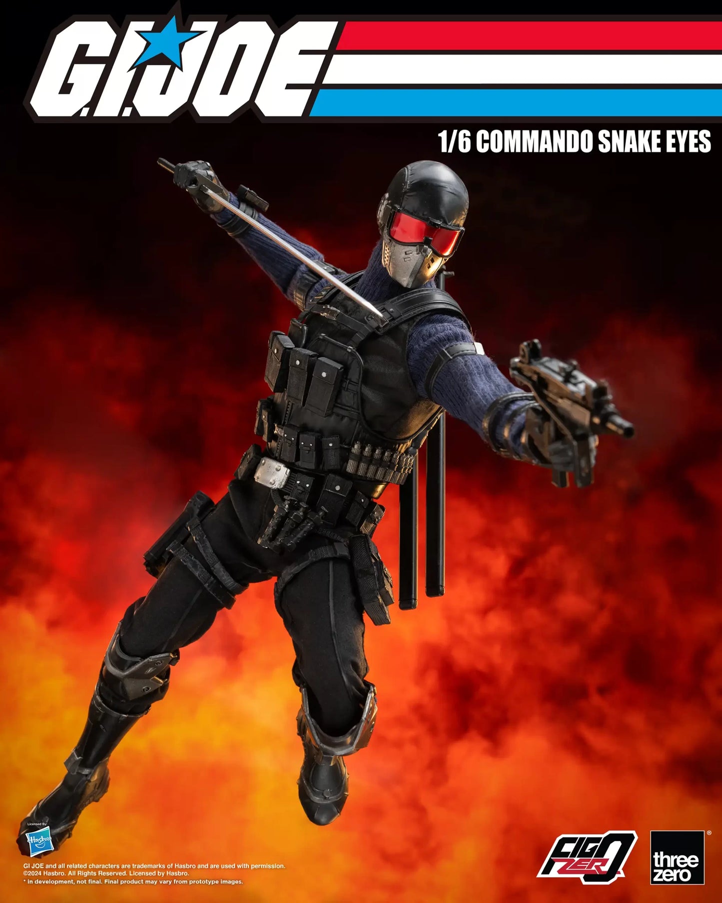 G.I. Joe FigZero 1/6 Commando Snake Eyes