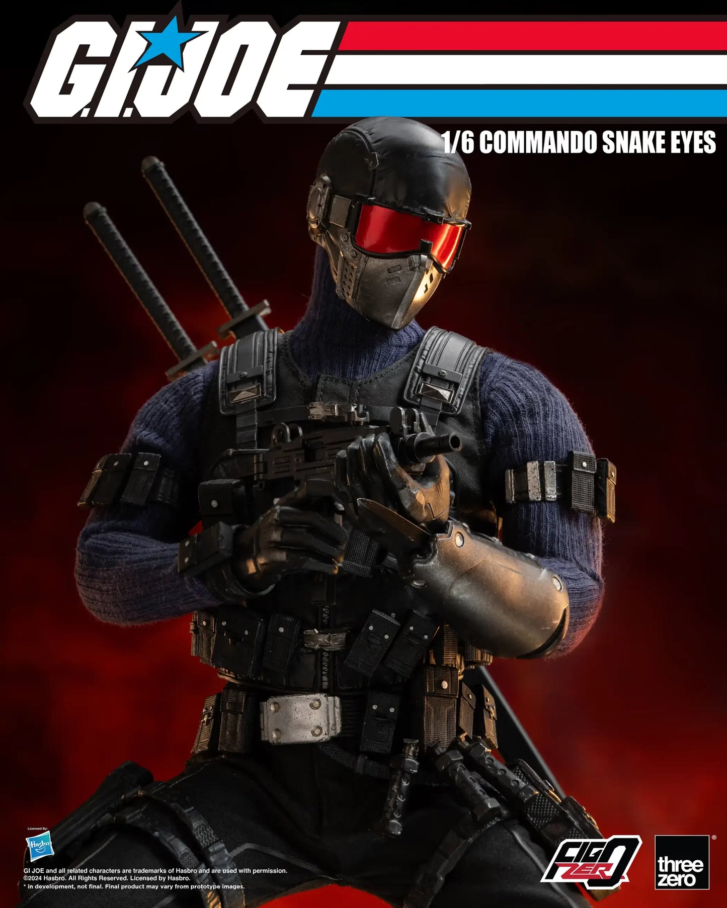 G.I. Joe FigZero 1/6 Commando Snake Eyes