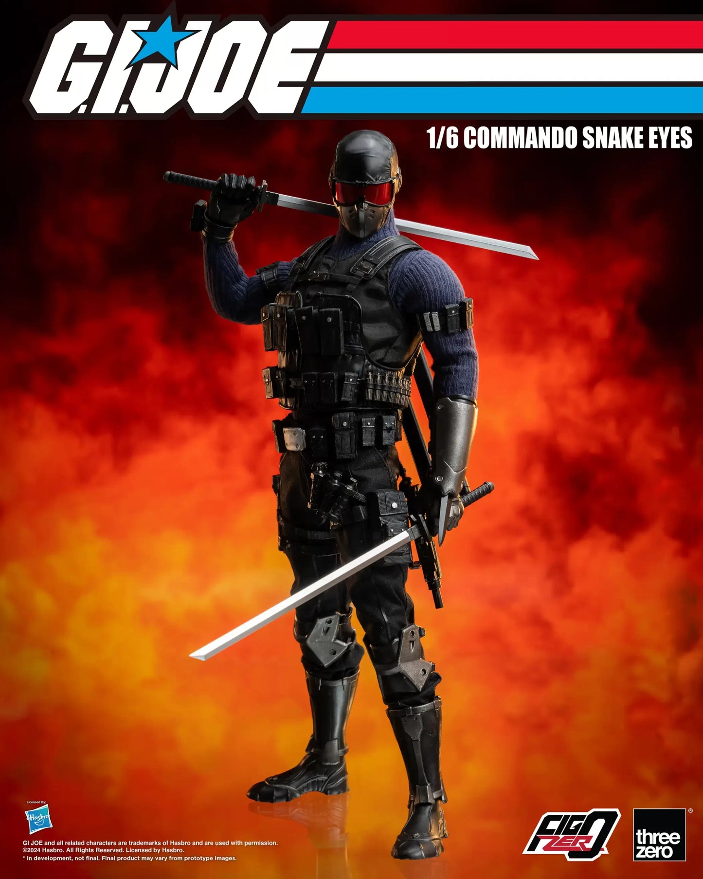 G.I. Joe FigZero 1/6 Commando Snake Eyes