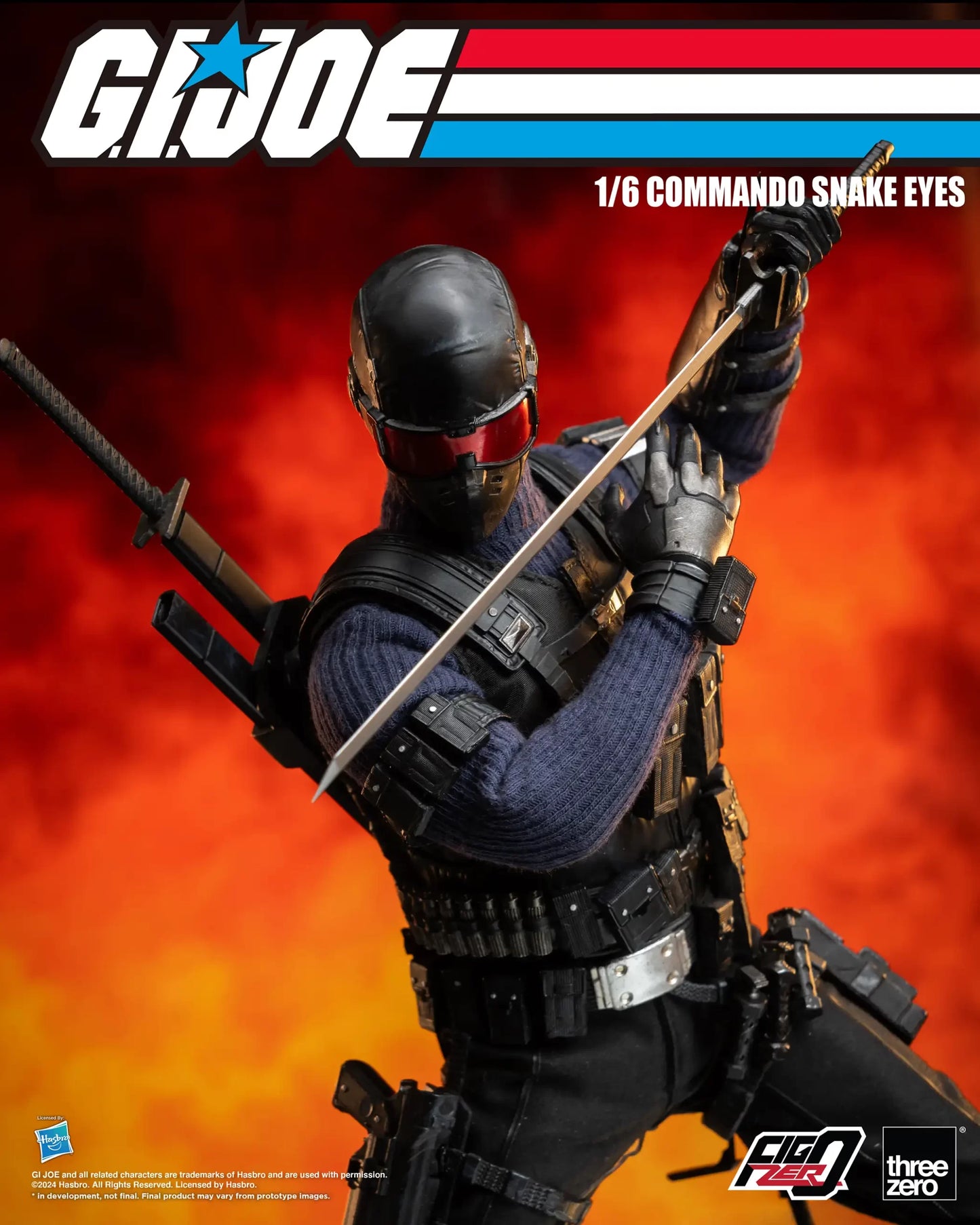 G.I. Joe FigZero 1/6 Commando Snake Eyes