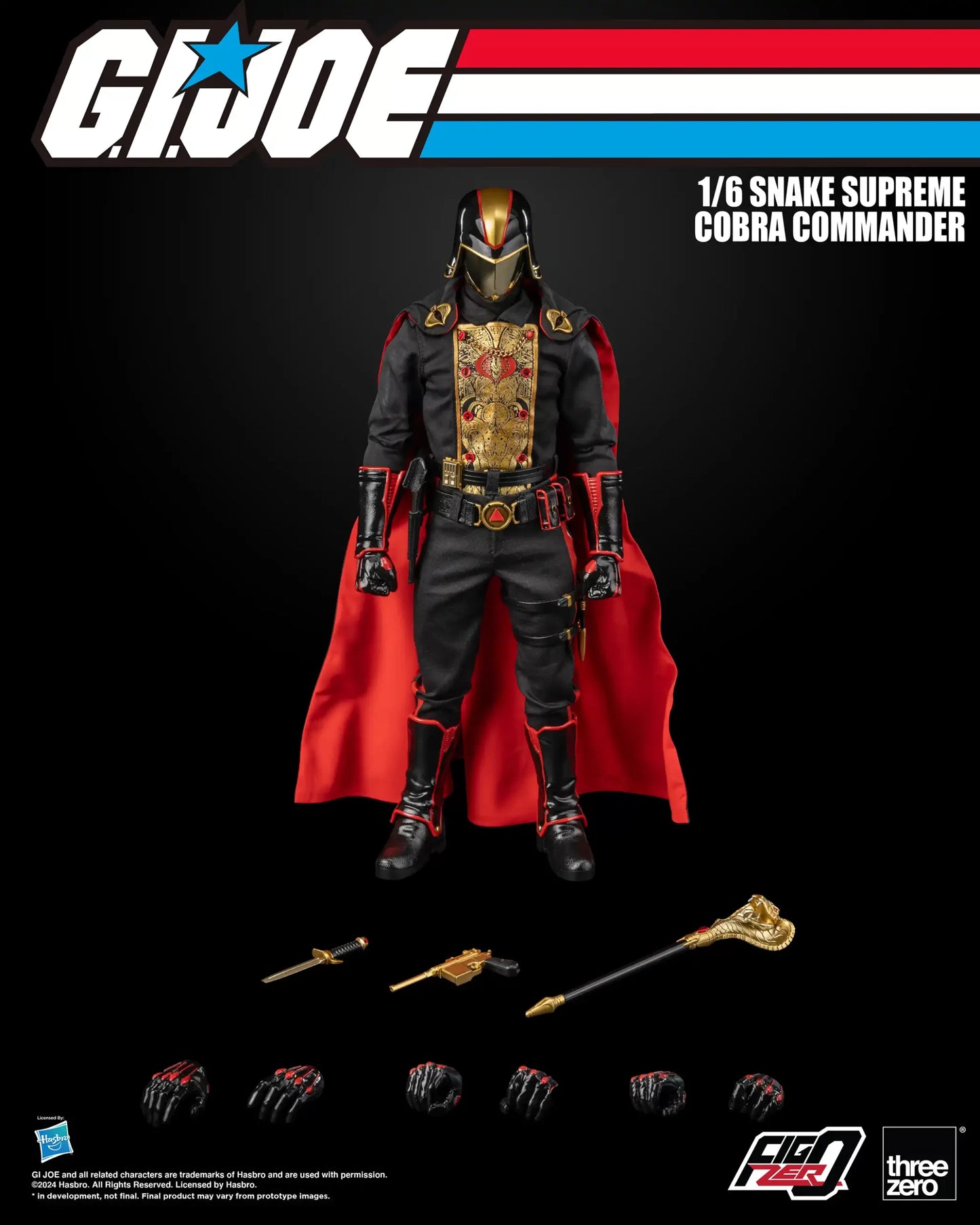 G.I. Joe FigZero 1/6 Snake Supreme Cobra Commander